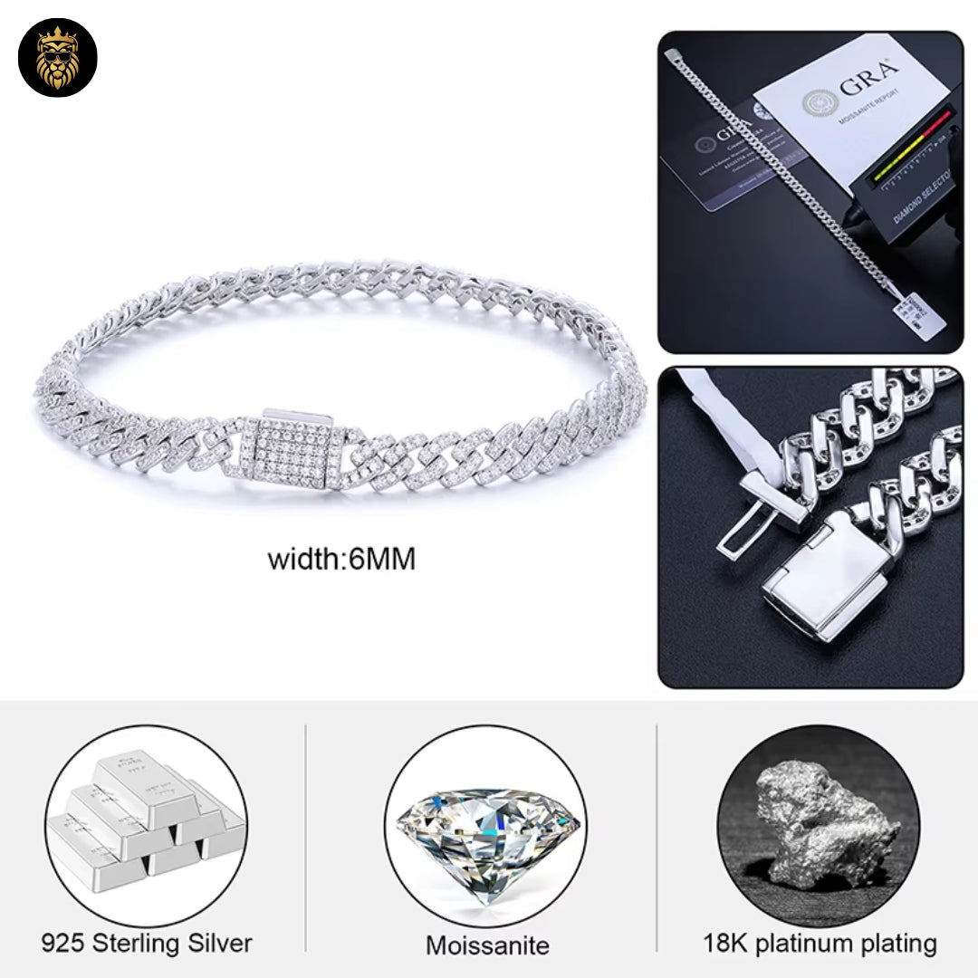 sterling silver cuban bracelet
