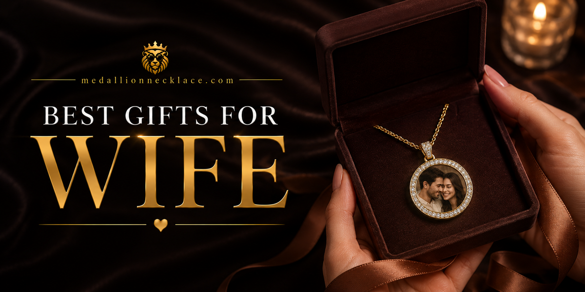 Personalized necklace and best gifts for wife from Medallion Necklace