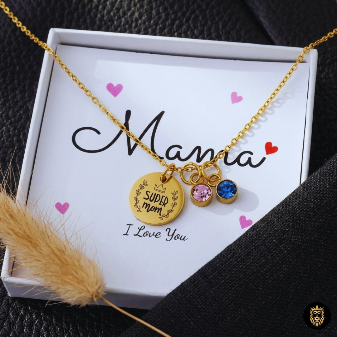 Birthstone Necklaces – Personalized Birthstone Jewelry Gifts - Medallion Necklace