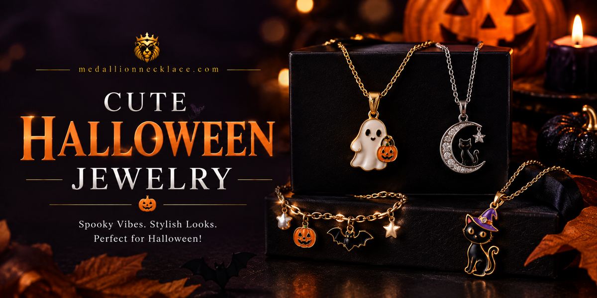 Cute Halloween Jewelry for Spooky, Stylish Celebrations - Medallion Necklace