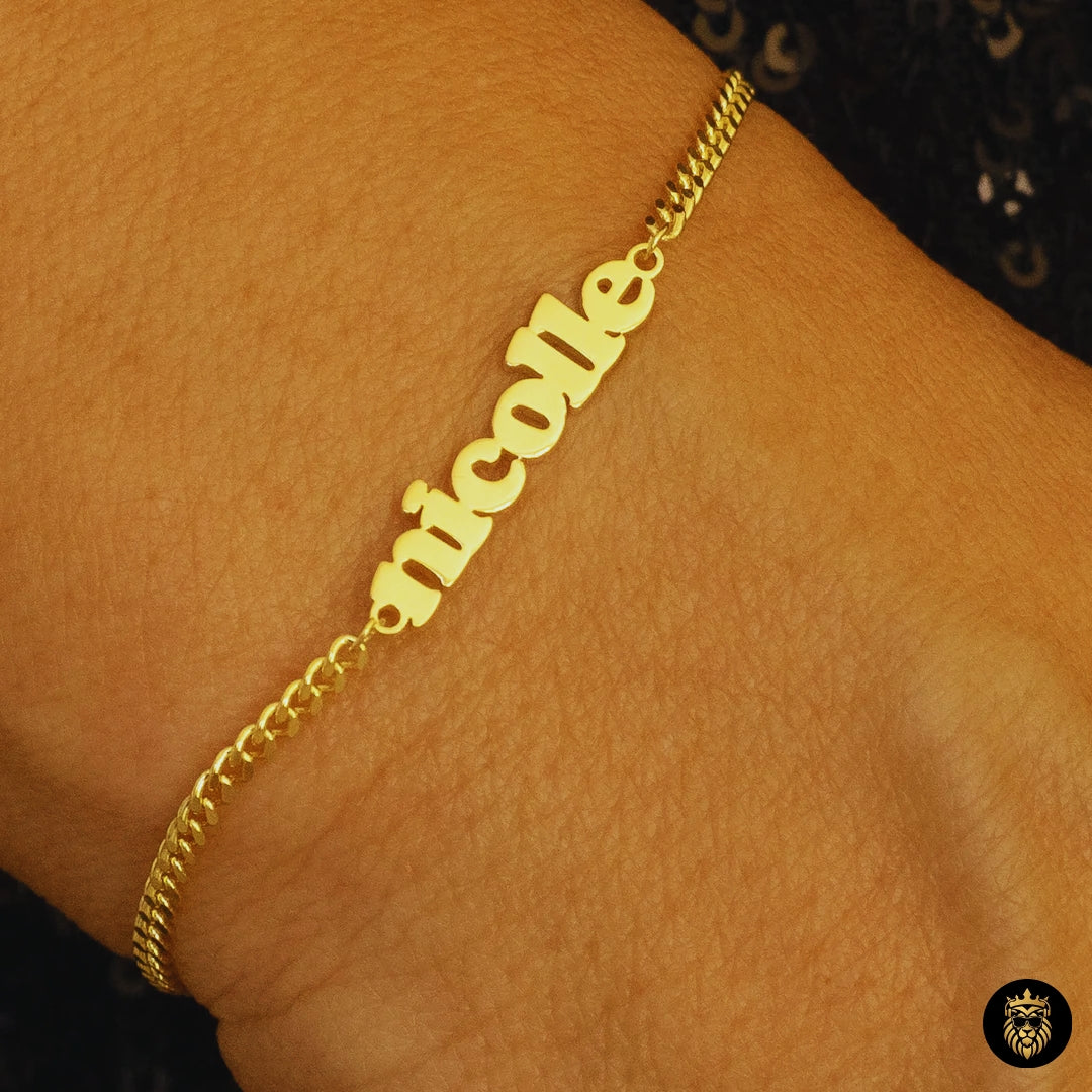 Name Bracelets – Personalized Custom Name Jewelry Medallion Necklace