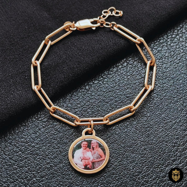 Photo bracelet as pet memorial keepsake