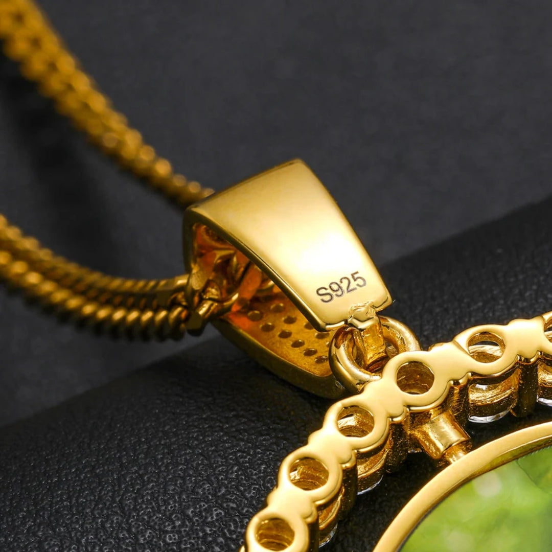 Moissanite Custom Photo Rotating Double-Sided Medallions Pendant Necklace With- GRA Certificate