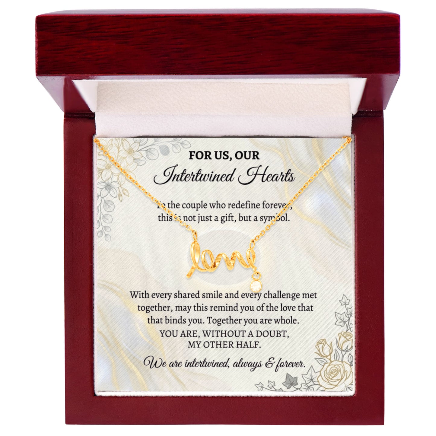Anniversary gift necklace with elegant design