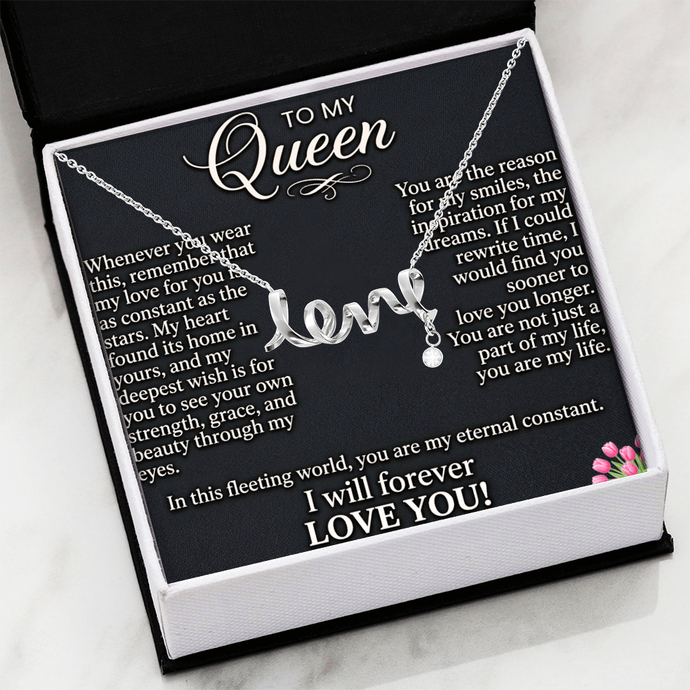Beautiful anniversary necklace gift for wife