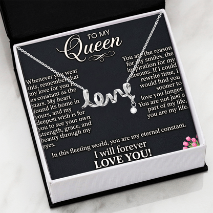 Beautiful anniversary necklace gift for wife