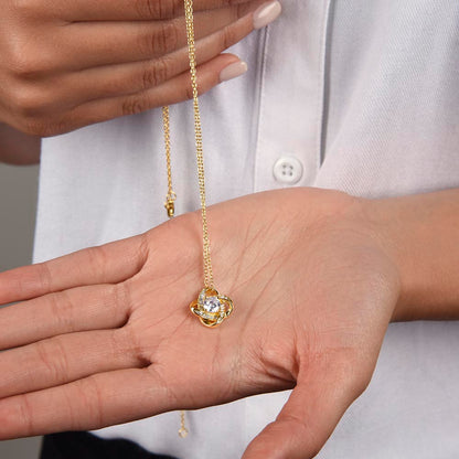 Elegant anniversary necklace gift for wife in luxury jewelry box
