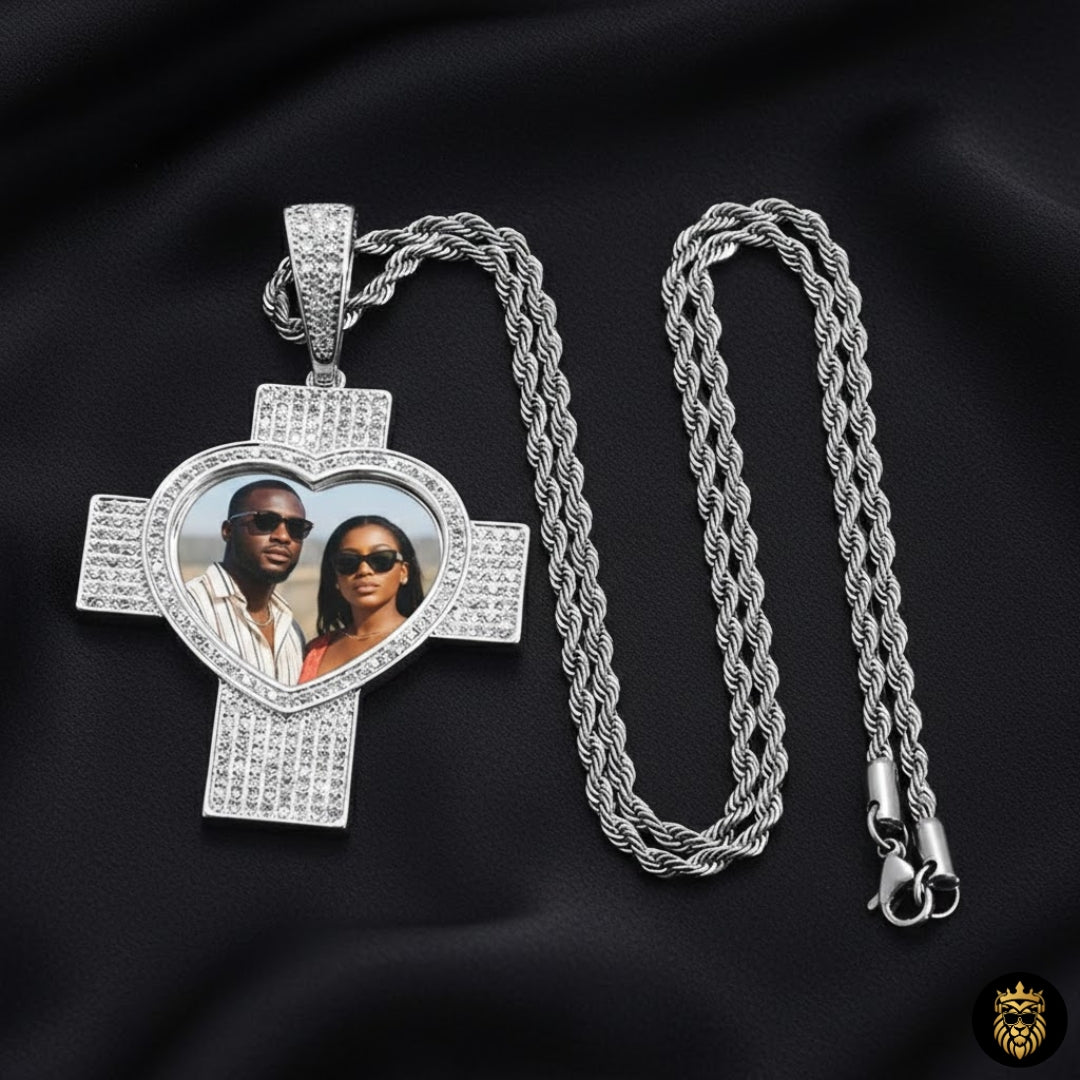 Gift-ready custom cross necklace for men and women
