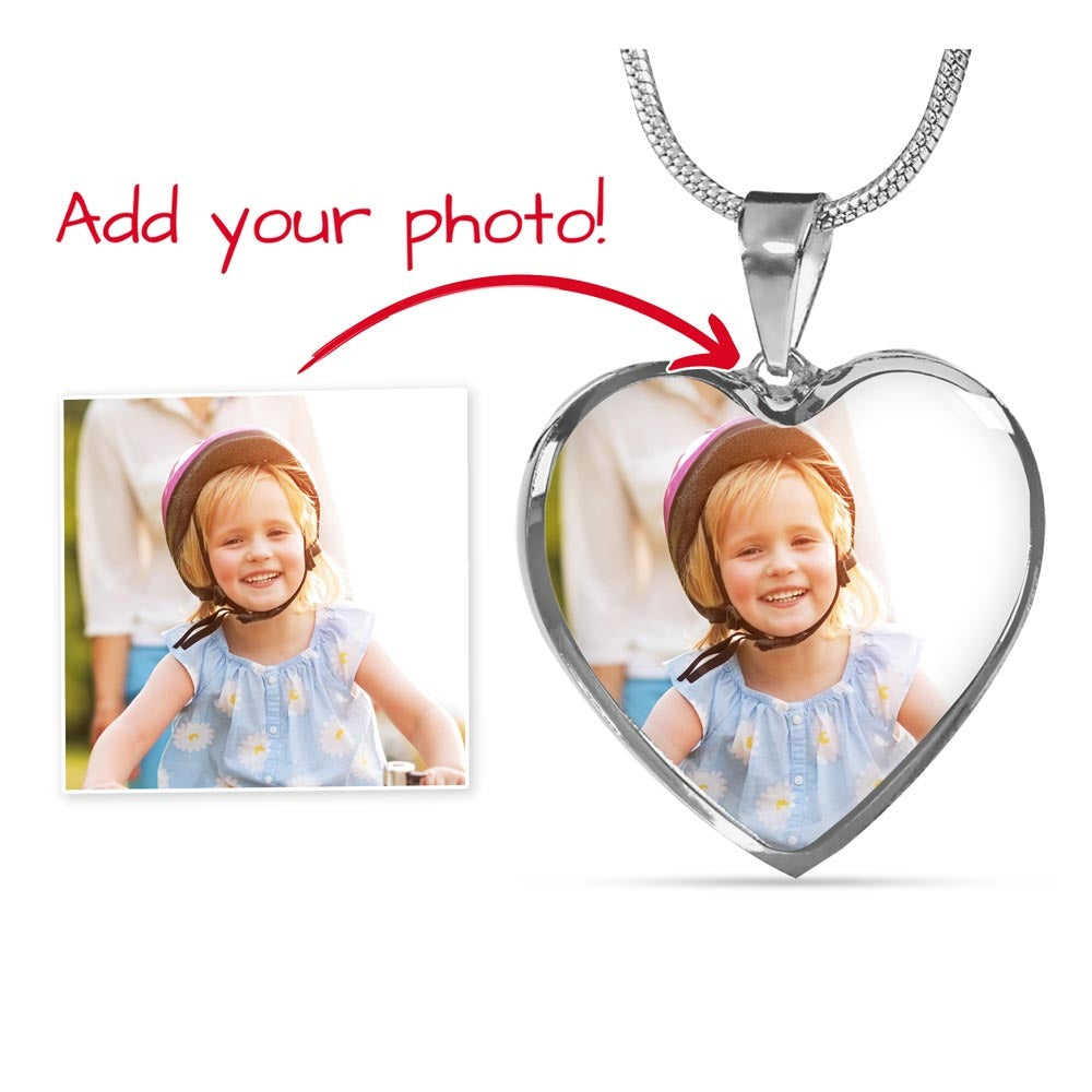 Heart shaped necklace designed as engraved jewelry gift for kids