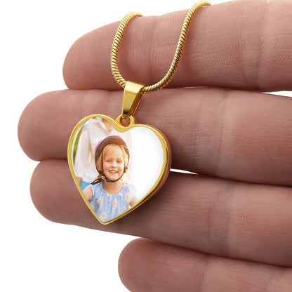 Personalized heart necklace for kids birthday gift idea