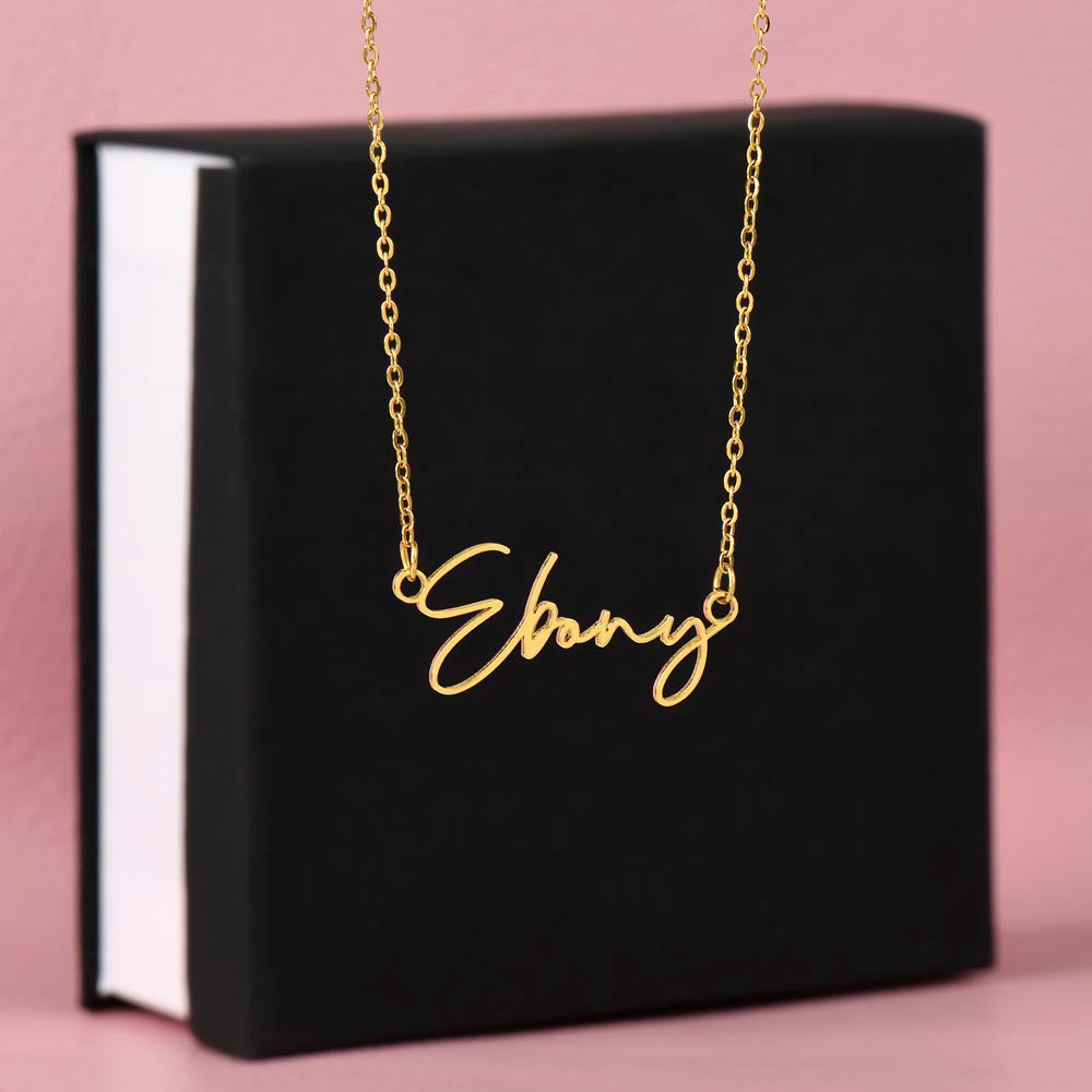 Personalized name necklace ideal birthday gift for her