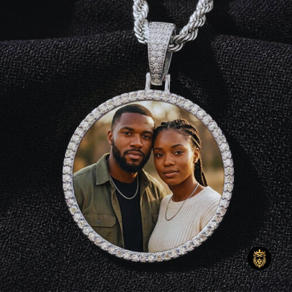 Custom Photo Hip Hop Medallion Necklace – Iced Out Personalized Pendant