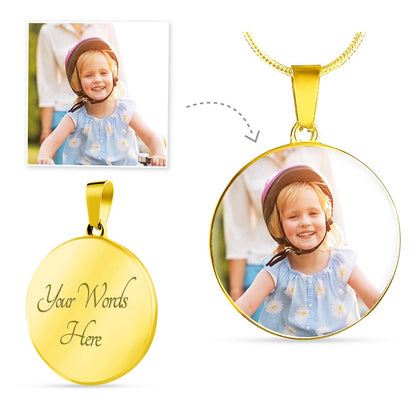 Cute engraved necklace designed as gift for boys and girls