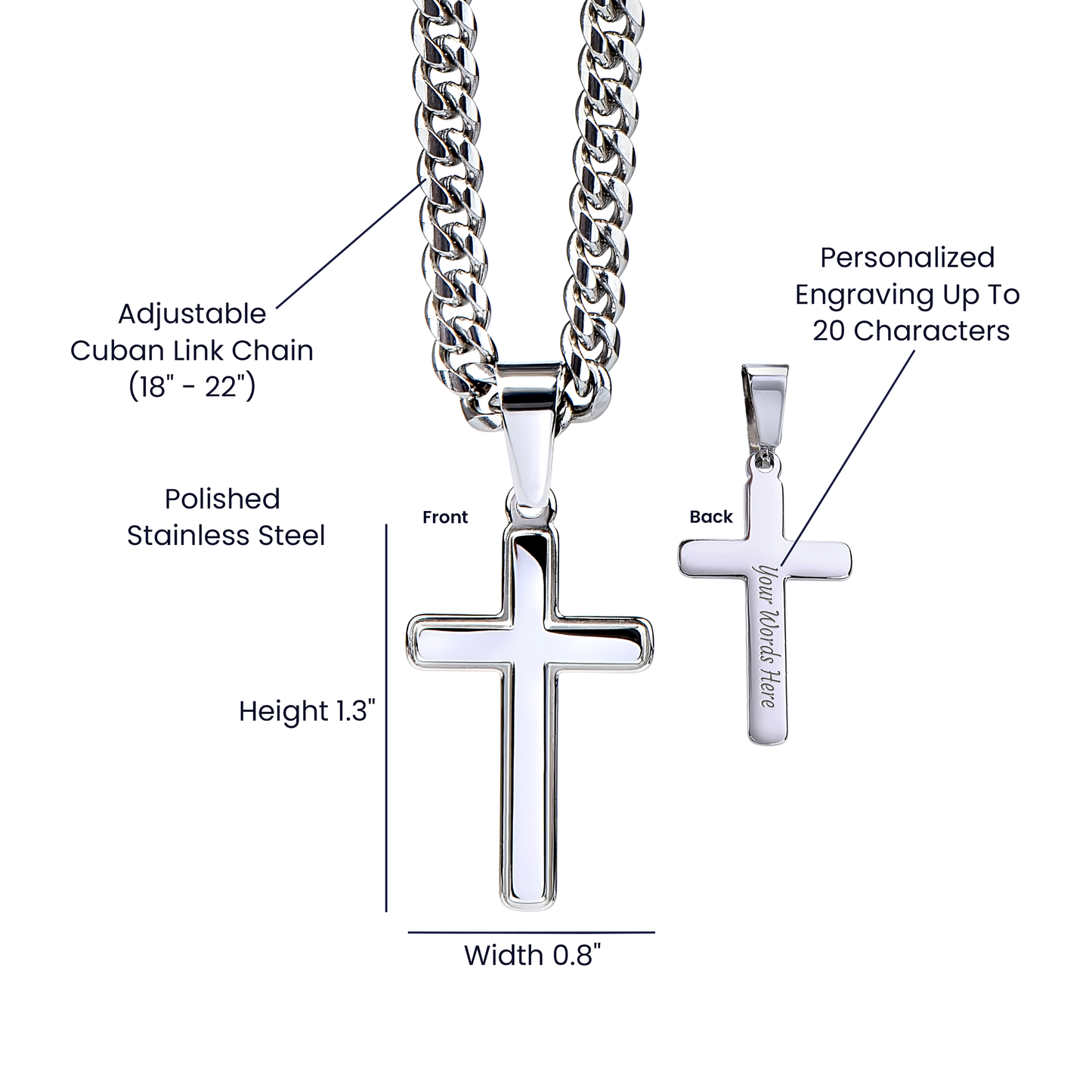 Close detail of durable Cuban chain links