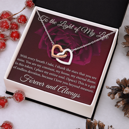 Interlocking hearts jewelry for everyday wear