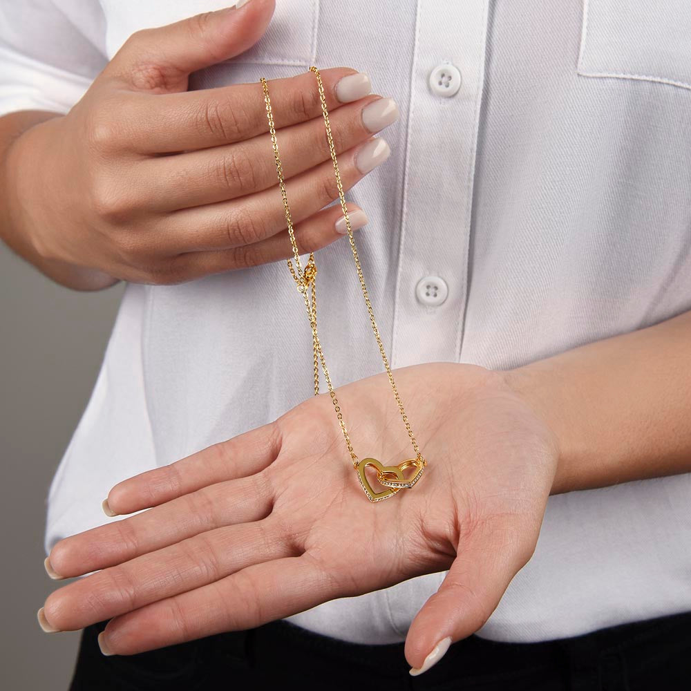Close view of shiny heart pendant necklace for romantic couples