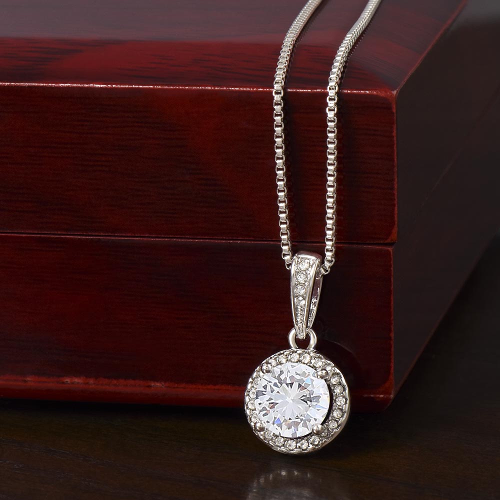 Elegant love pendant necklace designed as gift for couples