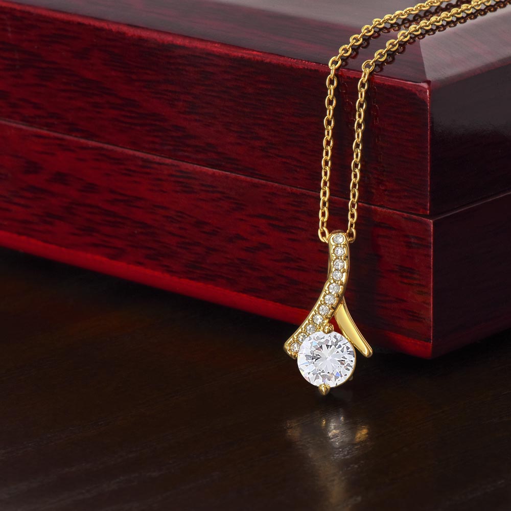 Stylish pendant necklace representing love and connection