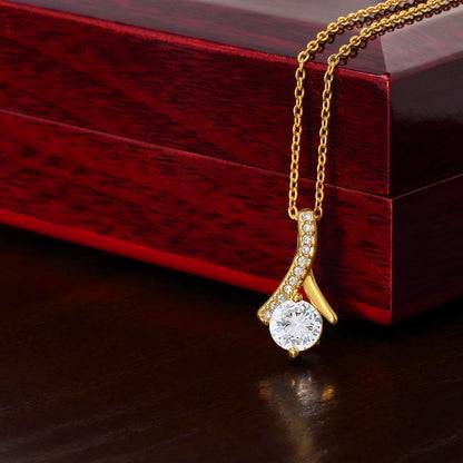 Stylish pendant necklace representing love and connection