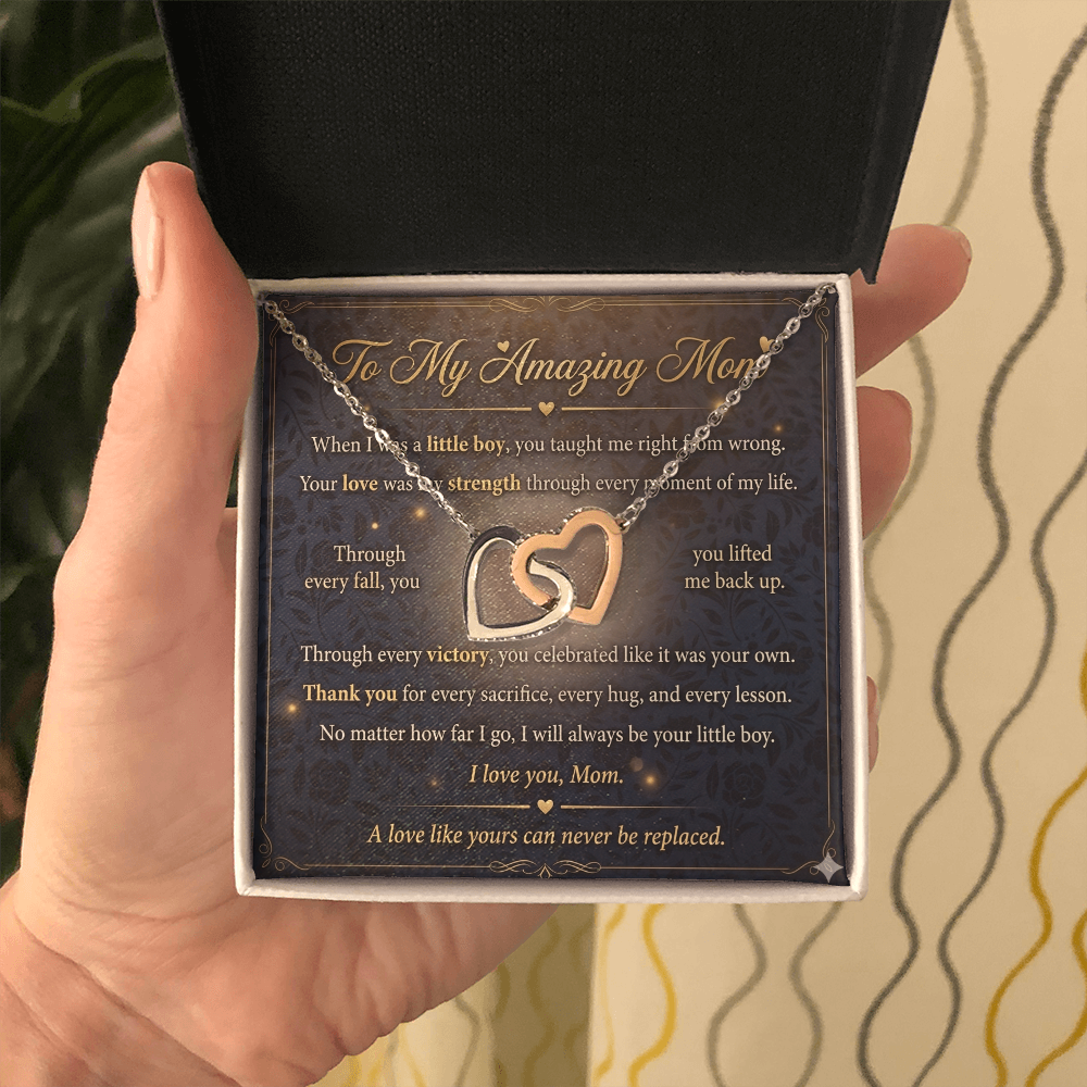 Necklace symbolizing strong emotional bond between mother and child