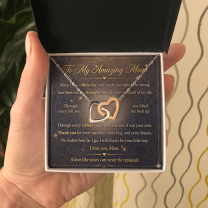 Necklace symbolizing strong emotional bond between mother and child