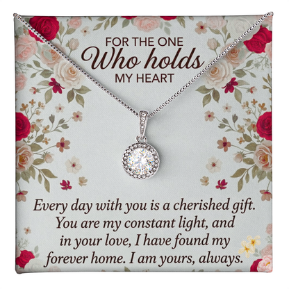 Eternal Hope Necklace featuring sparkling crystal pendant for women