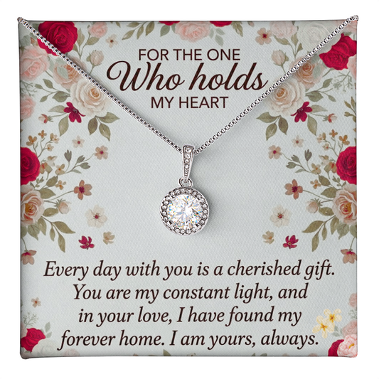 Eternal Hope Necklace featuring sparkling crystal pendant for women
