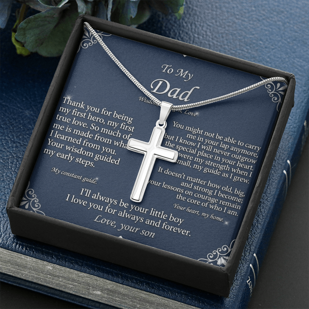 Comfortable snake chain cross necklace suitable for daily wear for men