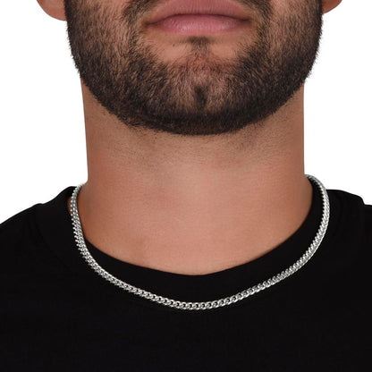 Creative Father's Day gift idea featuring Cuban link chain necklace for dad