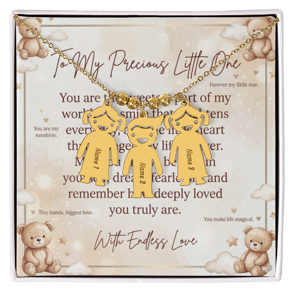 Elegant packaging box for personalized kid necklace gift