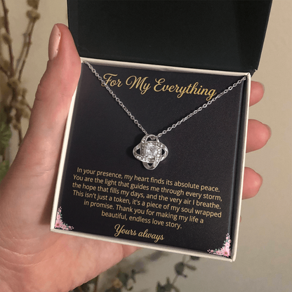 Anniversary necklace for wife with elegant design