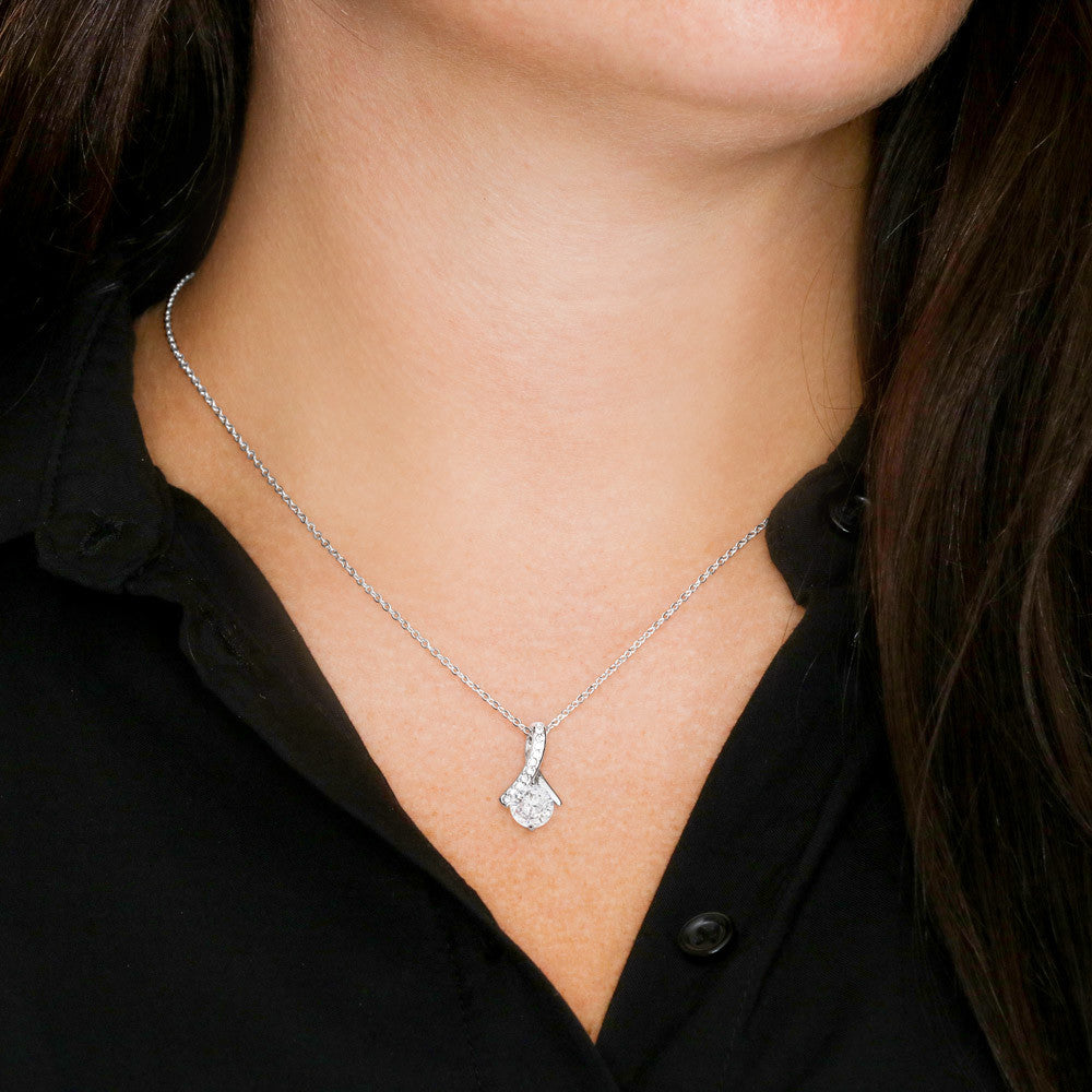 Necklace representing love symbol for romantic partners