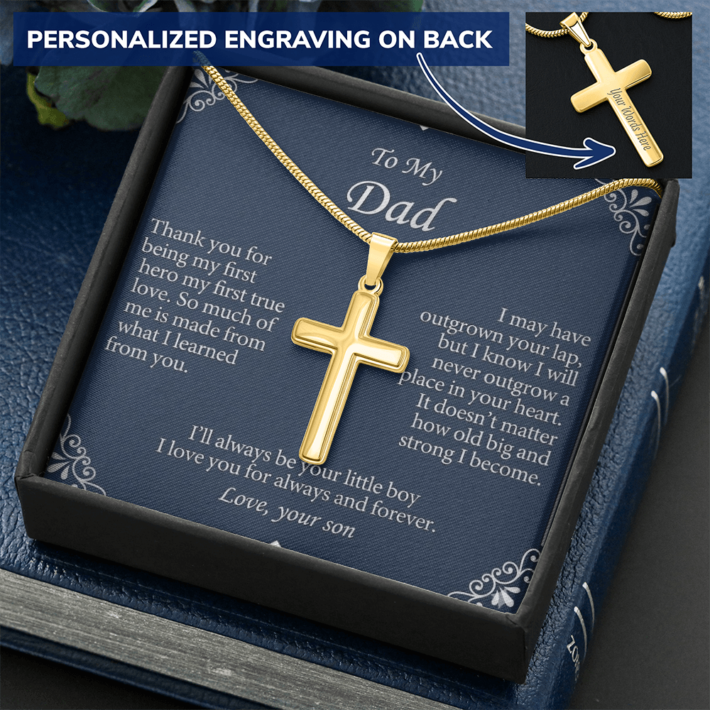 Luxury packaging box for father engraved necklace gift