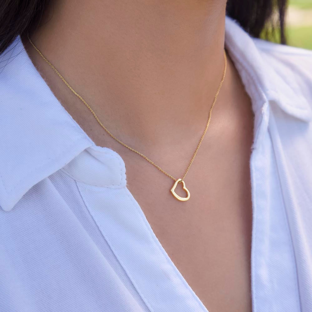 Minimalist heart pendant jewelry for everyday wear