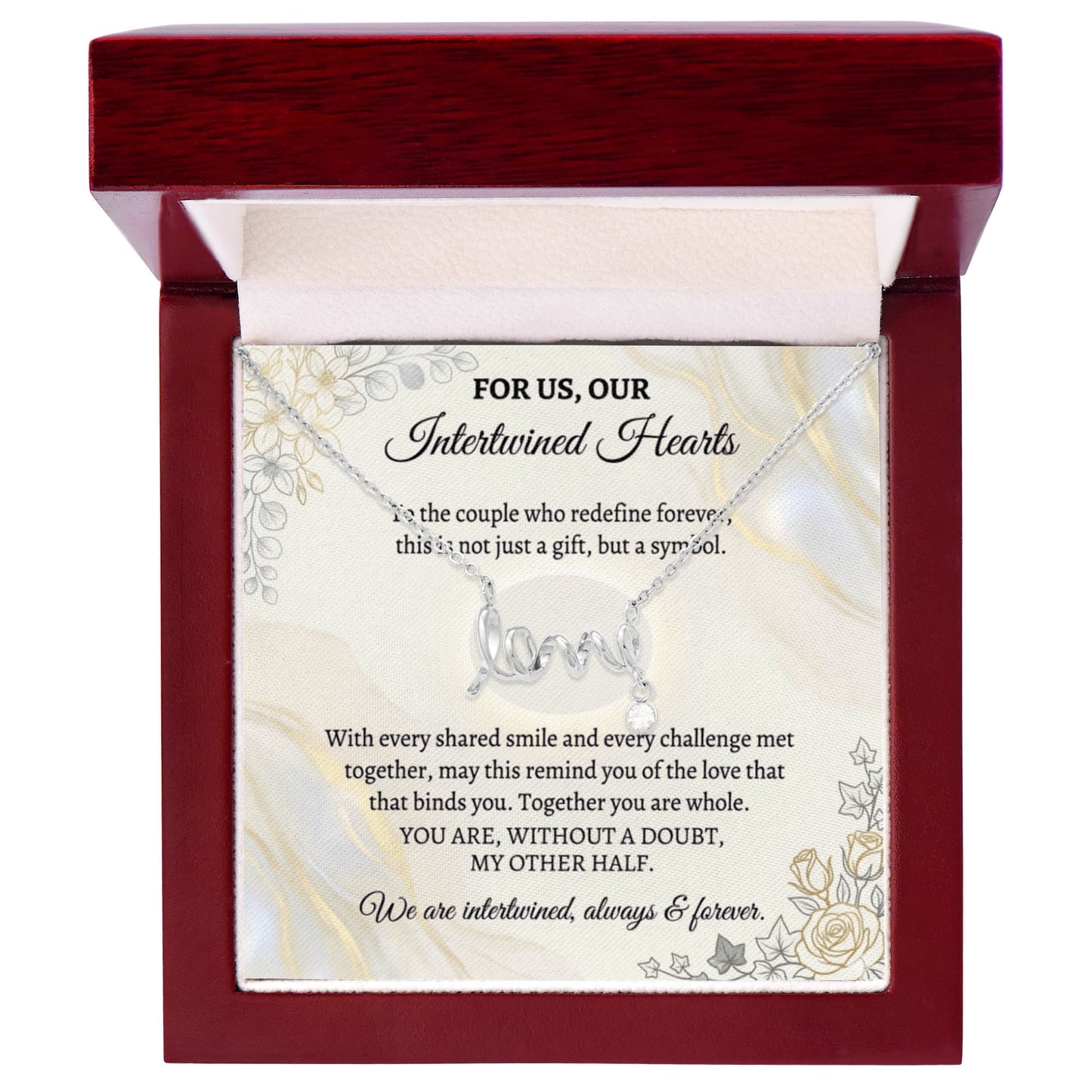 Romantic jewelry gift for girlfriend and wife