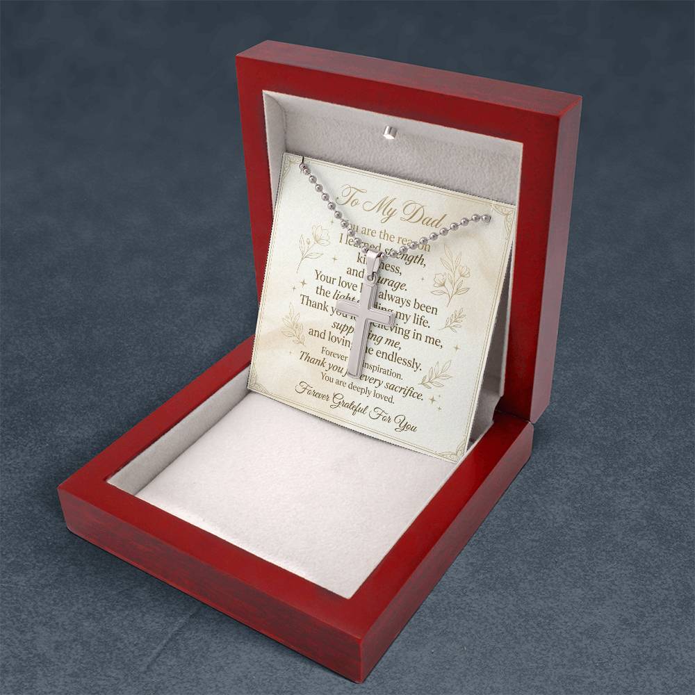 Men’s cross necklace premium design with polished finish