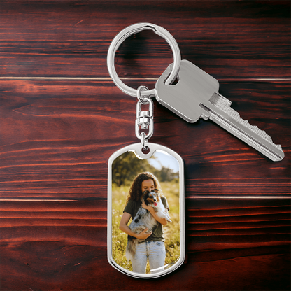 Personalized anniversary keychain gift for couples
