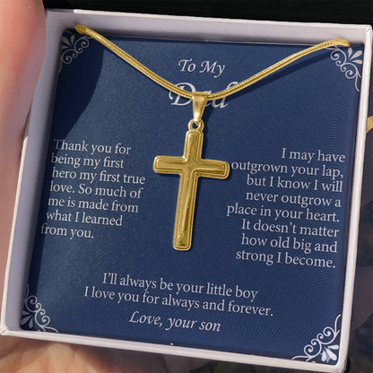 Elegant boxed personalized jewelry gift for dad