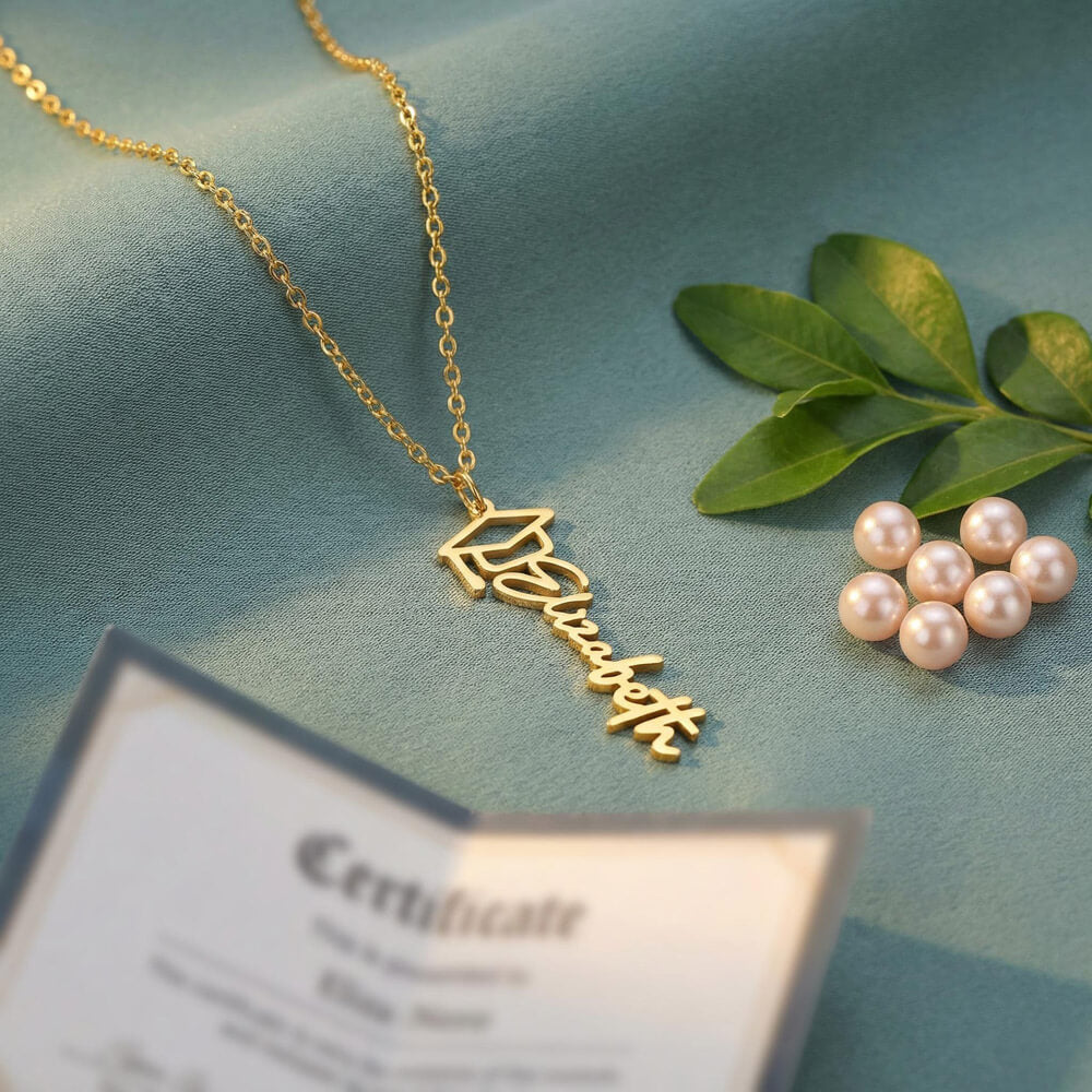Personalized jewelry gift for graduation celebration