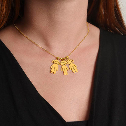Necklace presented as a personalized gift for kids