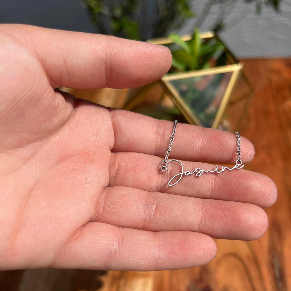 Romantic personalized necklace gift idea for girlfriend