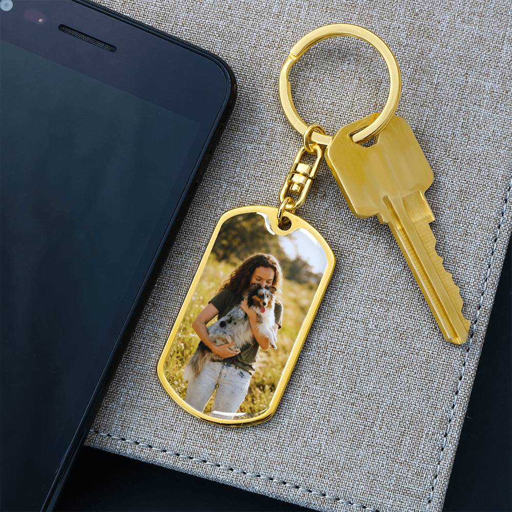 Engraved keychain gift for husband or wife