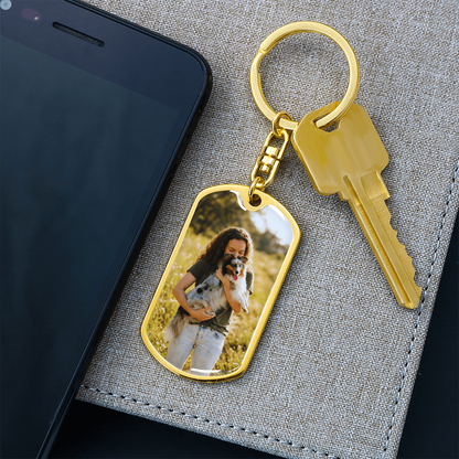 Engraved keychain gift for husband or wife