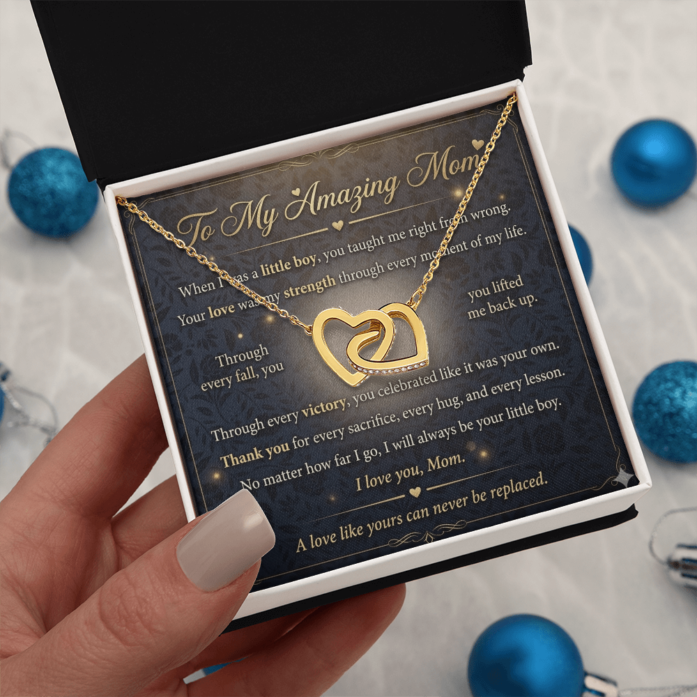 High-end gift box containing mother necklace jewelry