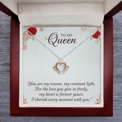 Elegant crown necklace designed as a meaningful gift for her