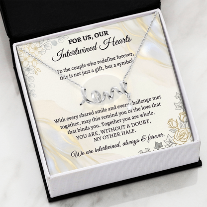 Beautiful couple jewelry gift for Valentine’s Day