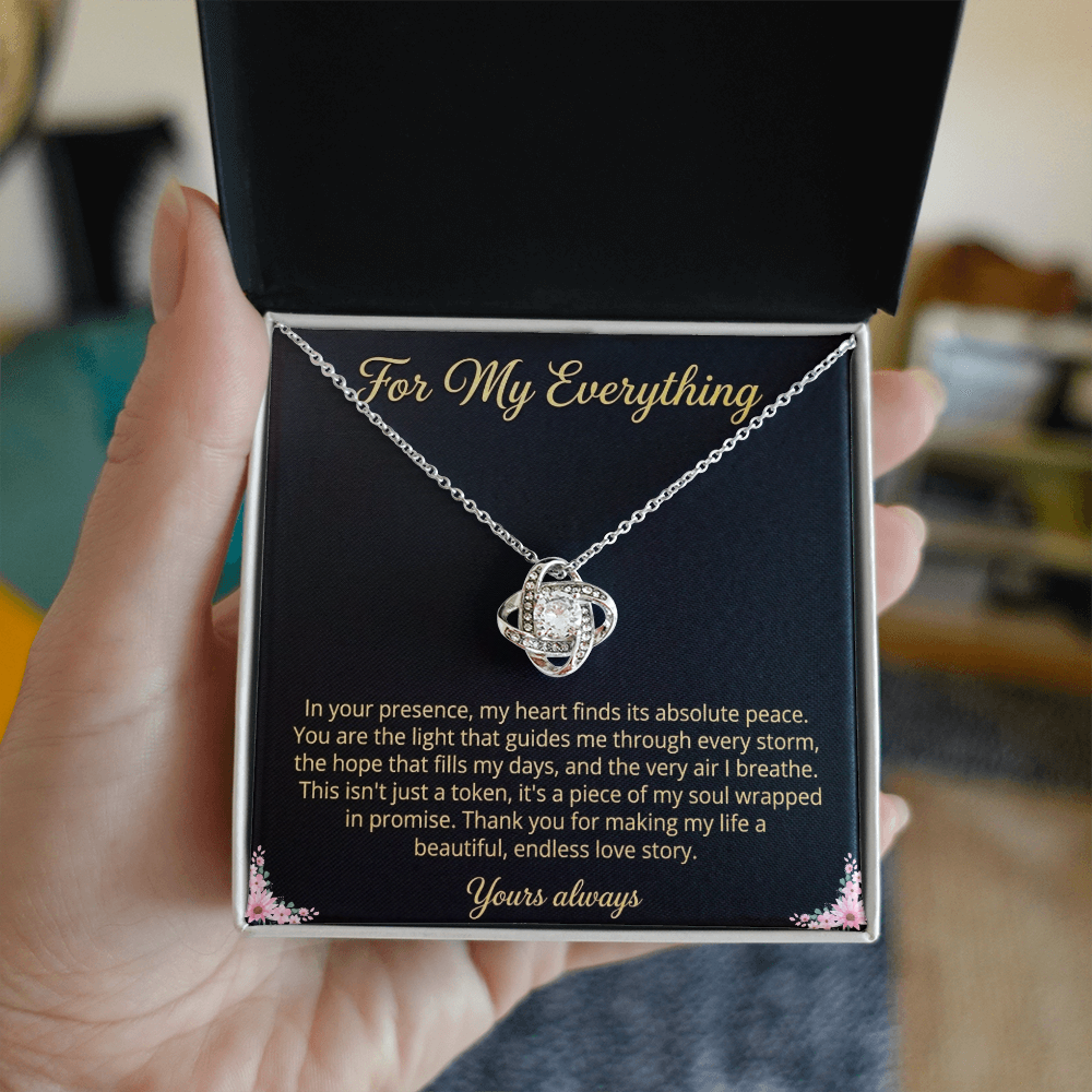 Forever Love Necklace with sparkling cubic zirconia