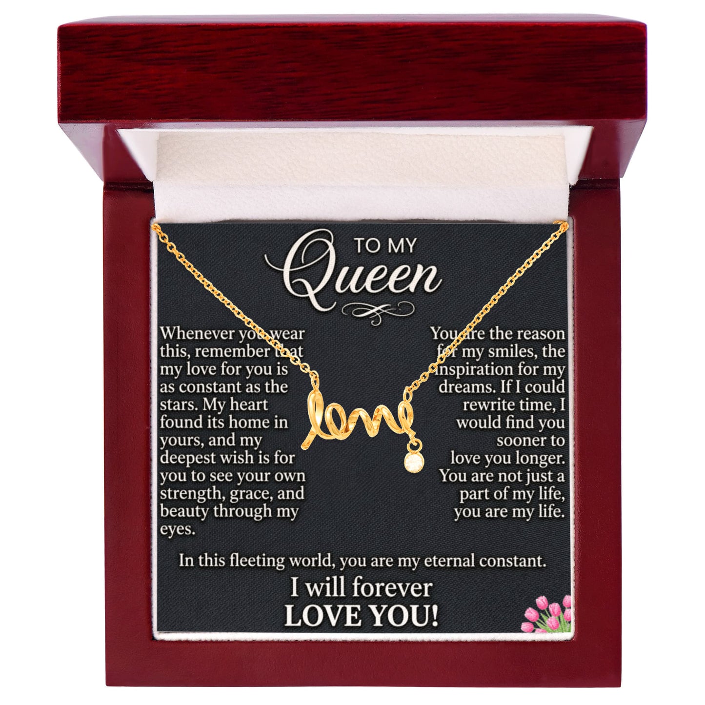 Fashionable love necklace for women