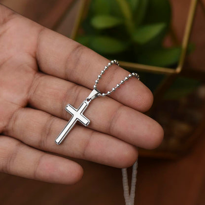 Stainless steel cross necklace for men durable and stylish