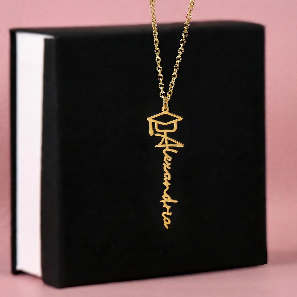 Custom graduation necklace for daughter